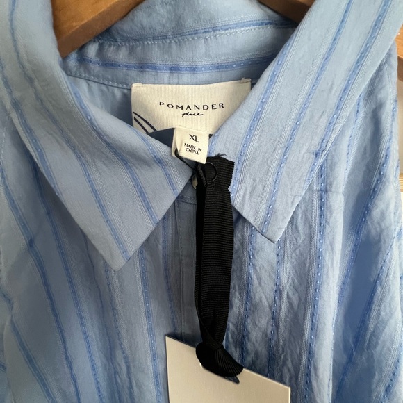 NWT Tuckernuck Blue Seersucker Sailor Dress Pomander Palace Size XL - Picture 9 of 11